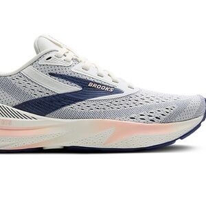 NIB Brooks Adrenaline GTS 24 Grey - Blue Ribbon - Peach